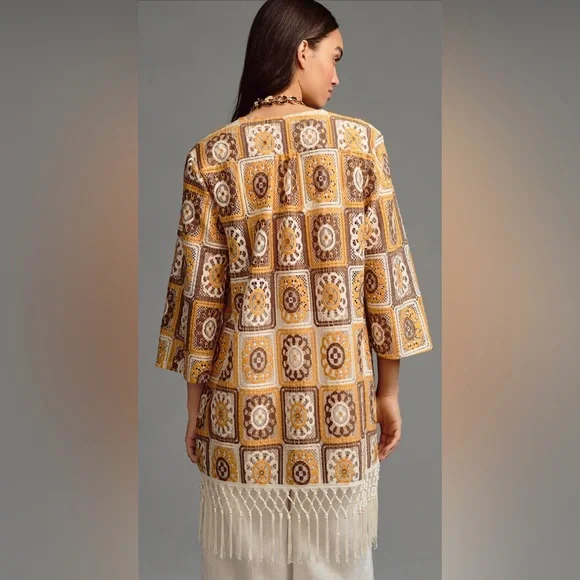 Self-Portrait Swim Cover-Up Crotchet One Size - Picture 6 of 7